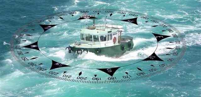 Accurately Adjusted Steel Boat Compass